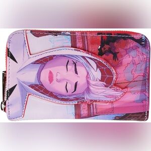 Loungefly Marvel Spider-Verse Spider-Gwen Zip Around Wallet EUC